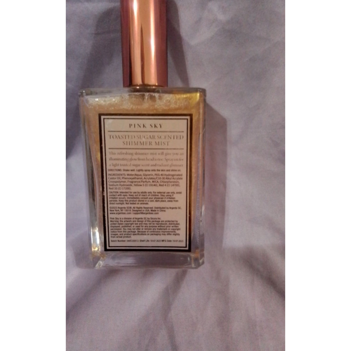 Pink Sky Toasted Sugar Scented Shimmer Mist 4 fl. oz / 118 mL