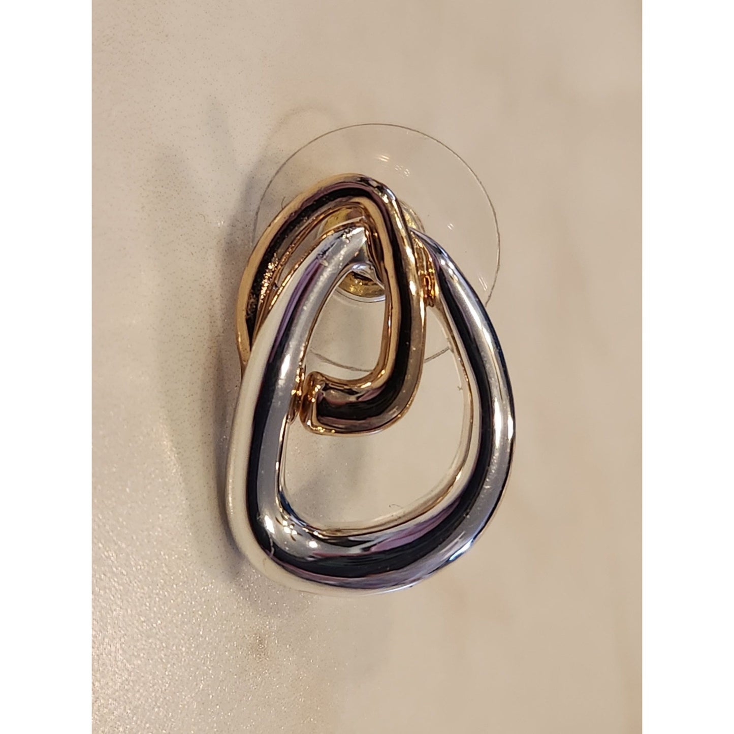 Gold & Silver Tone Drop Earrings By Gloria Vanderbilt
