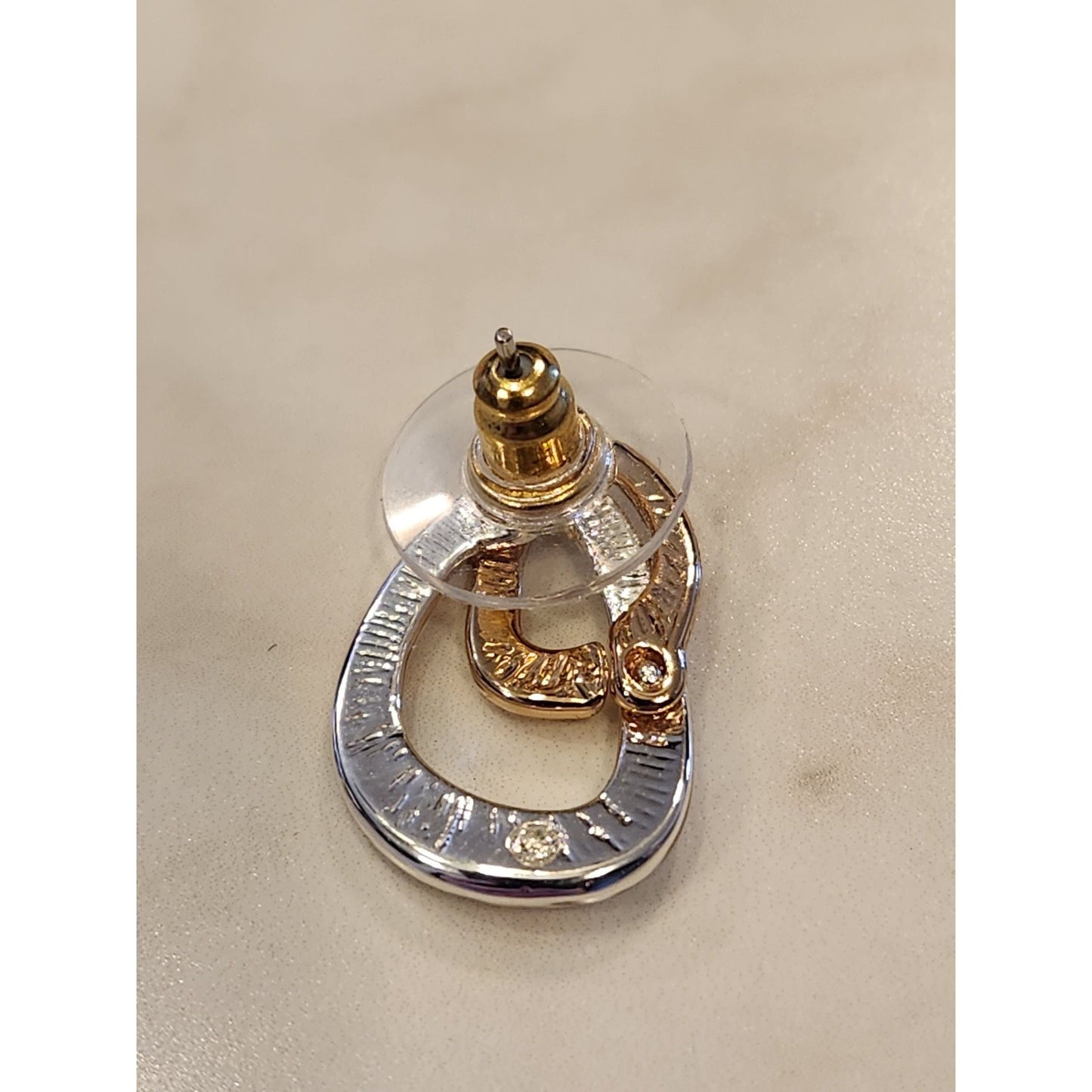 Gold & Silver Tone Drop Earrings By Gloria Vanderbilt