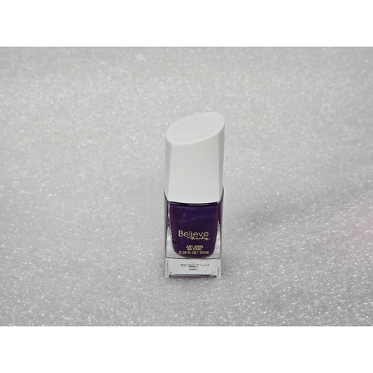 Believe Beauty Just Jewel Nail Polish Purple Rain Shimmer Finish Long-Lasting