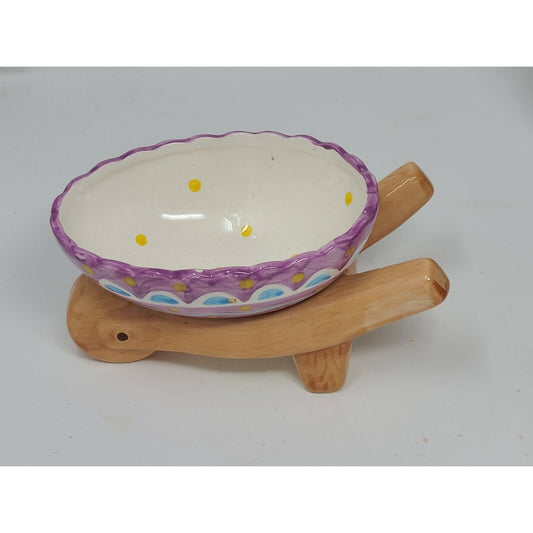 Vintage Egg Shaped Wheelbarrow Decoration Spring Decor