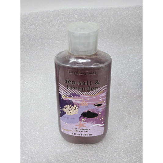 Bath & Body Works Sea Salt & Lavender Shower Gel 10 Fl Oz Aloe Vitamin E