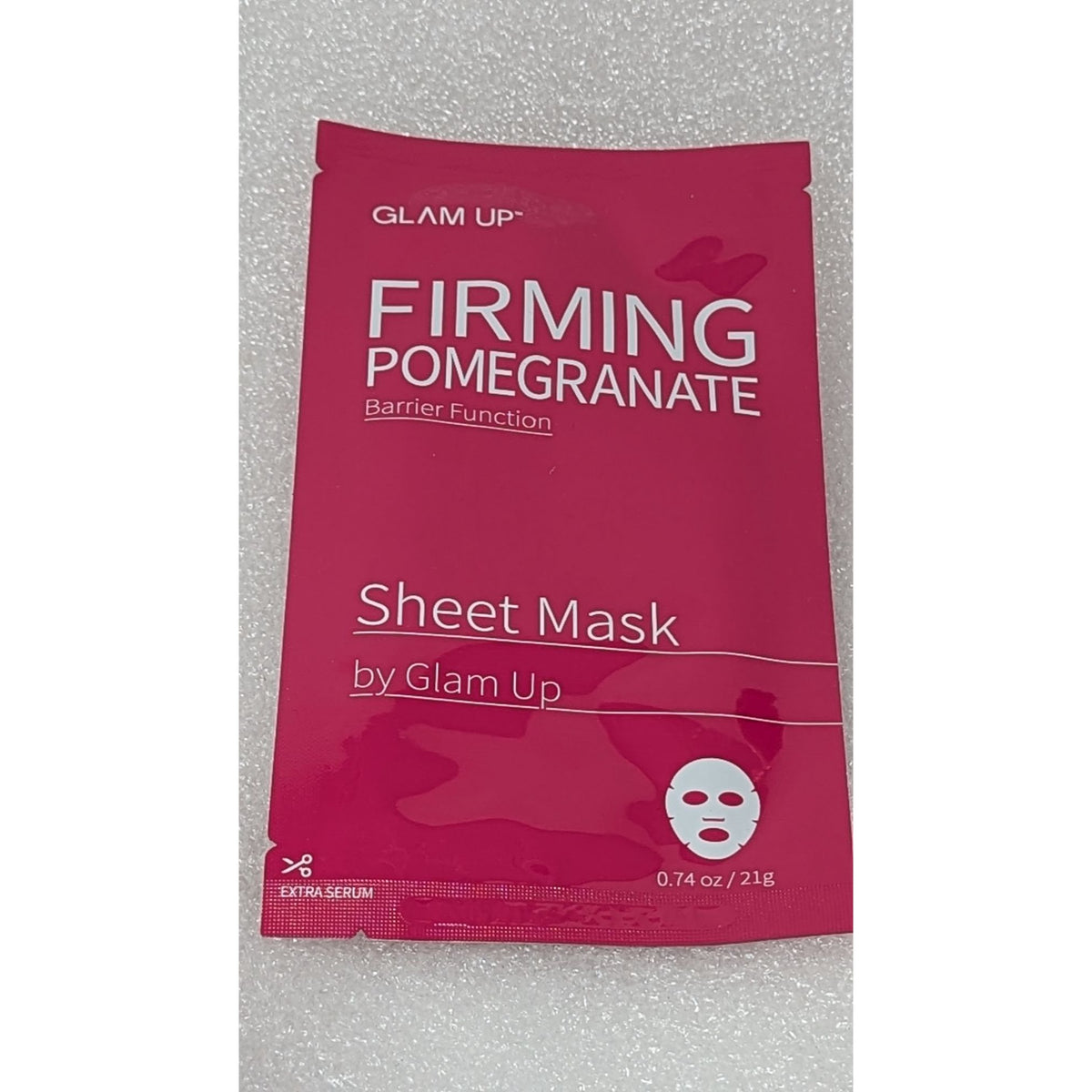 Glam Up Firming Pomegranate Sheet Mask 0.74 Oz By Glam Up