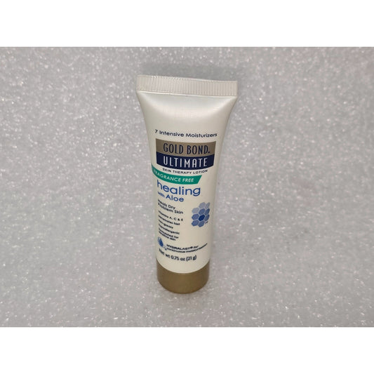 Gold Bond Ultimate Healing Aloe Skin Therapy Lotion Fragrance-Free 0.75 Oz Tube