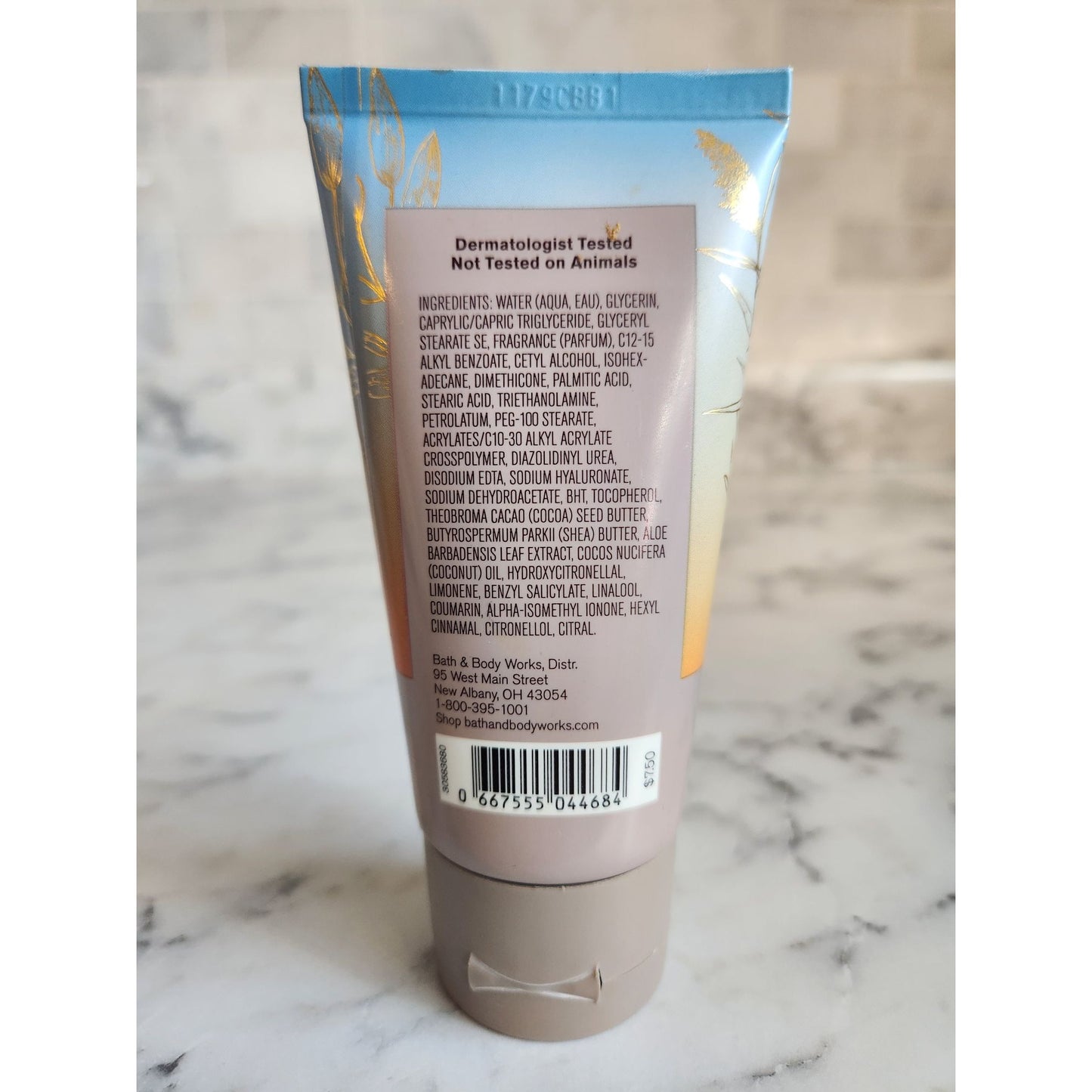 Bath & Body Works Sunrise Woods Body Cream 2.5 Oz Hyaluronic Acid 24 Hr Moisture