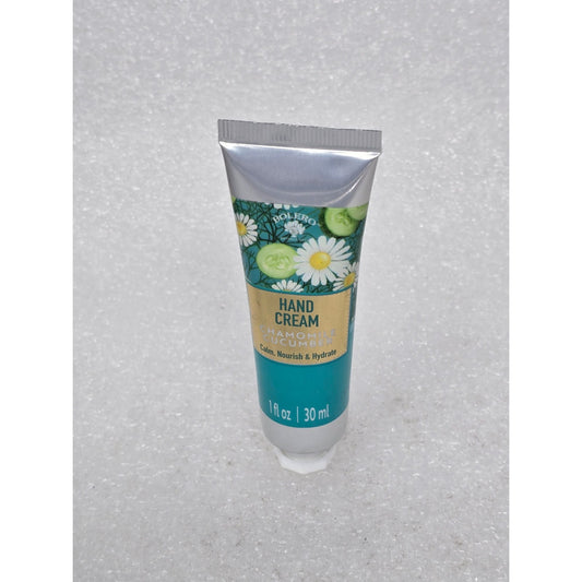 Bolero Chamomile & Cucumber Hand Cream 1 oz Hydrating & Nourishing Formula