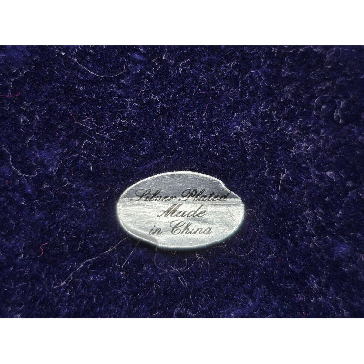Vintage Silver Plated Jewelry Trinket Box Blue Velvet Lined Ornate