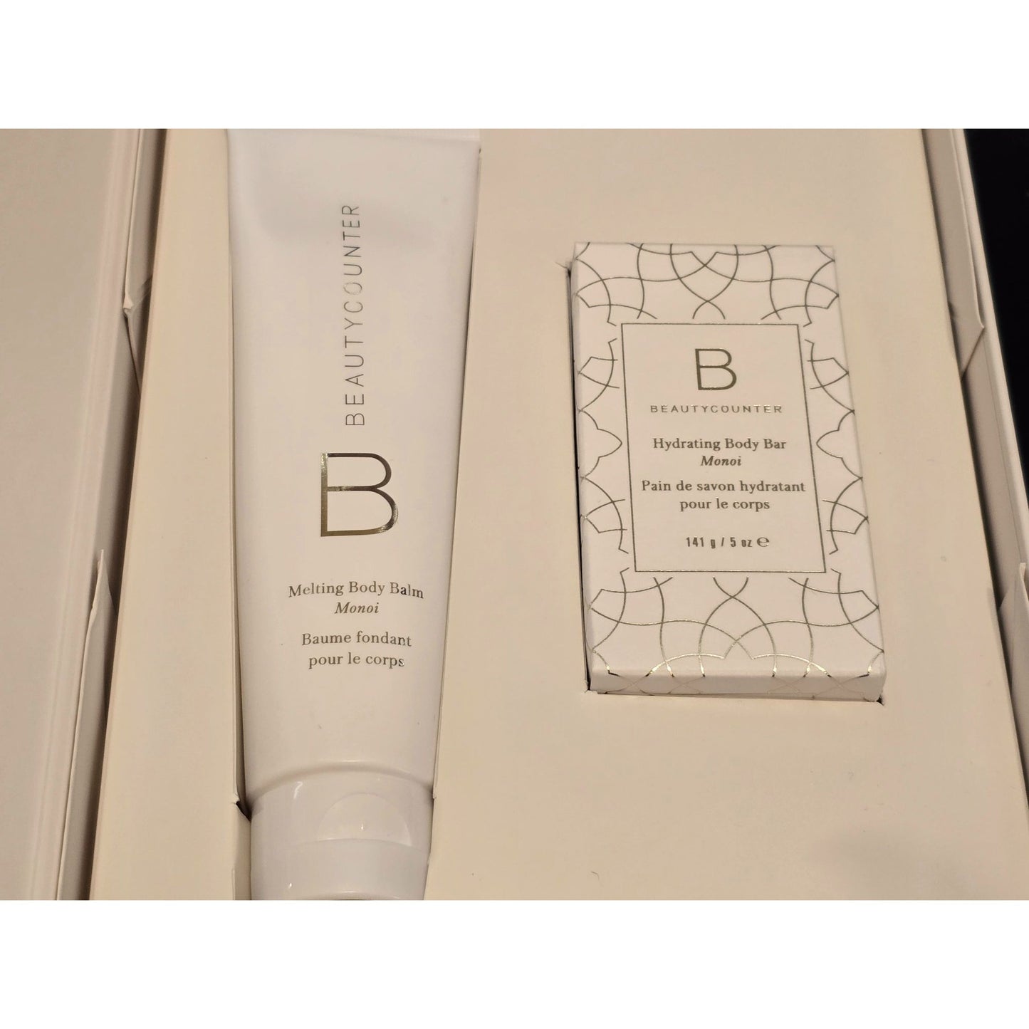 Beautycounter Monoi Melting Intense Moisture Body Duo Balm & Bar Gift Set