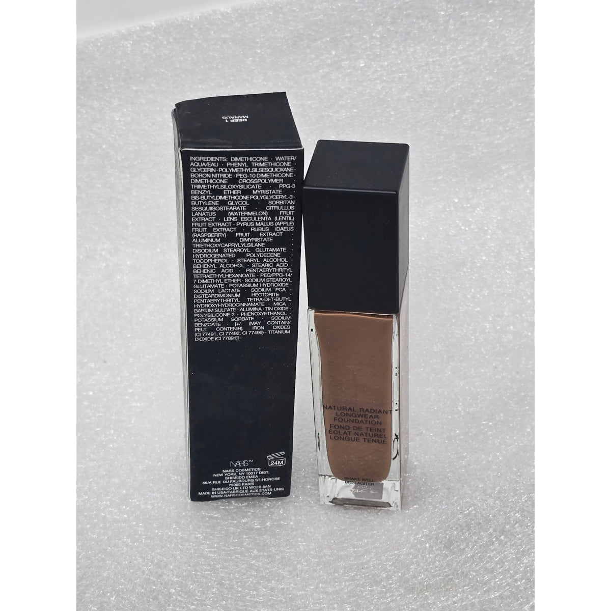 NARS Natural Radiant Longwear Foundation Deep 1 Manaus 1 Fl. Oz 30 mL New In Box