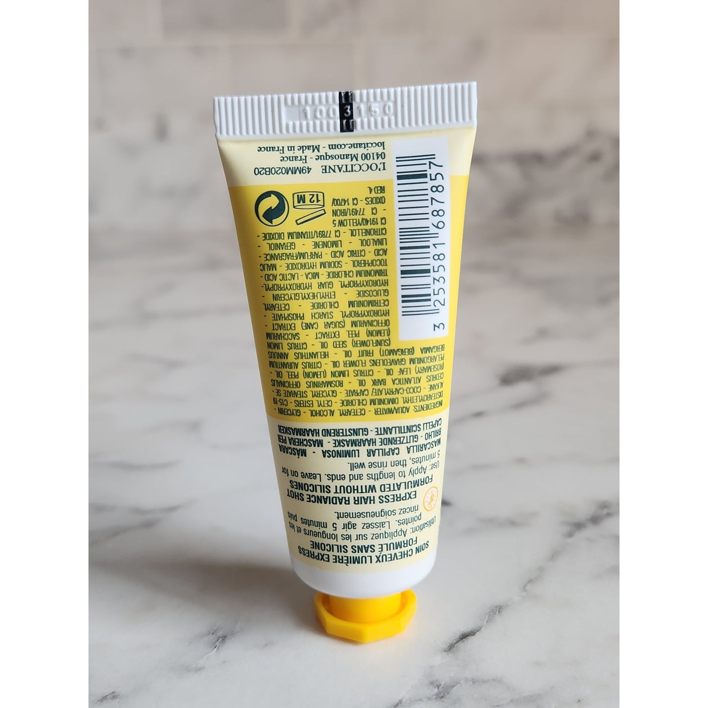 L"Occitane SOS Shine Lustrous Hair Mask With Essential Oils 20ml Travel Size