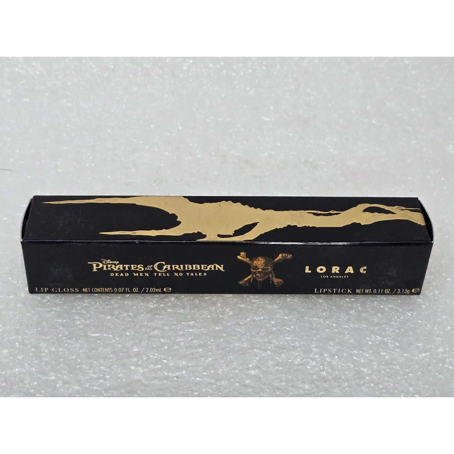 Disney Pirates Of The Caribbean Lorac Lip Gloss & Lipstick Trident New In Box