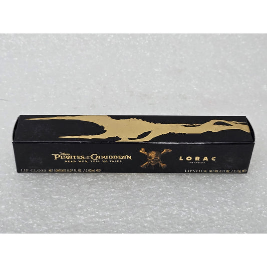 Disney Pirates Of The Caribbean Lorac Lip Gloss & Lipstick Trident New In Box