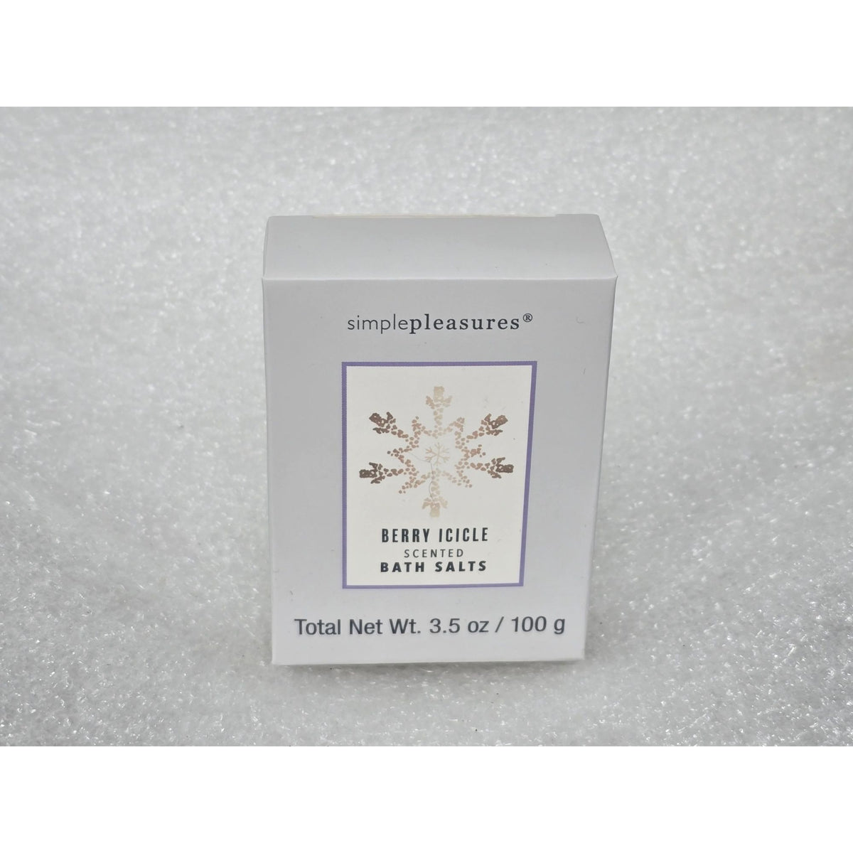 Simple Pleasures Berry Icicle Scented Bath Salts 3.5 Oz / 100g Relaxing Home Spa