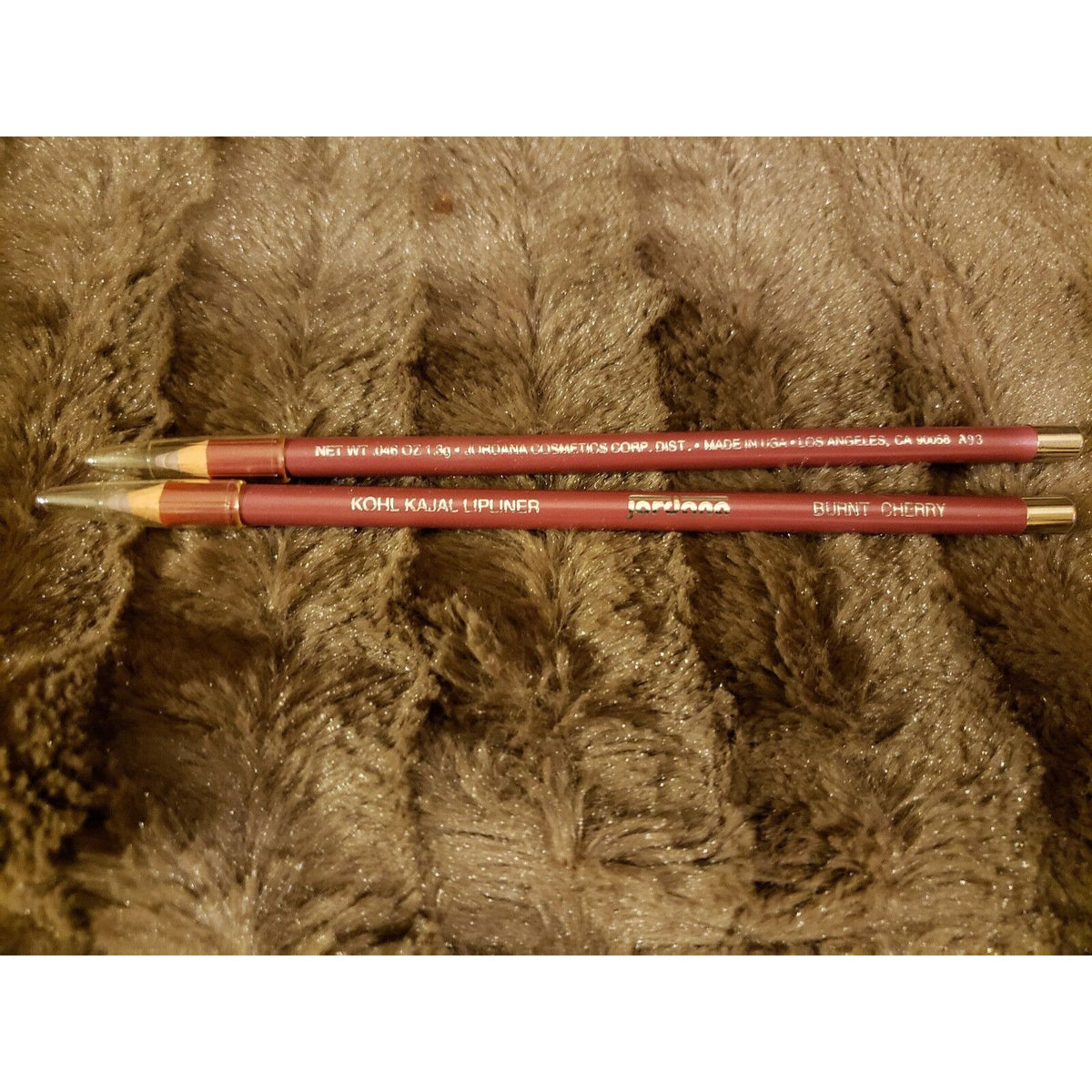 Lot of 2 Jordana Kohl Kajal Lip Liners Burnt Cherry
