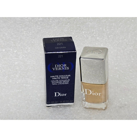 Dior Vernis 221 Or Divin Nail Lacquer Polish 0.33 Fl Oz