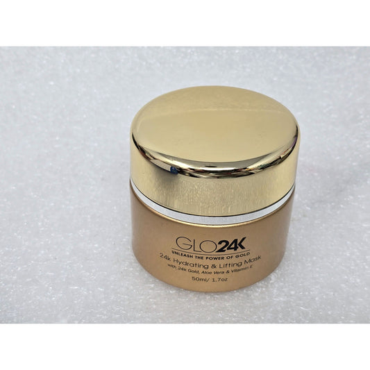 Glo24K 24k Hydrating & Lifting Mask Aloe Vera Vitamin E Gold Anti-Aging Skincare