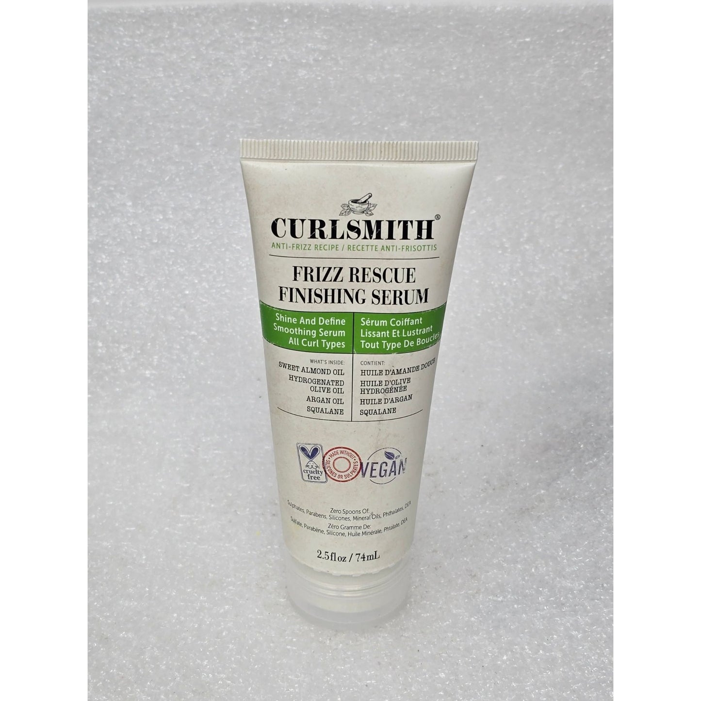Curlsmith Frizz Rescue Finishing Serum 2.5 fl oz For All Curl Types Vegan