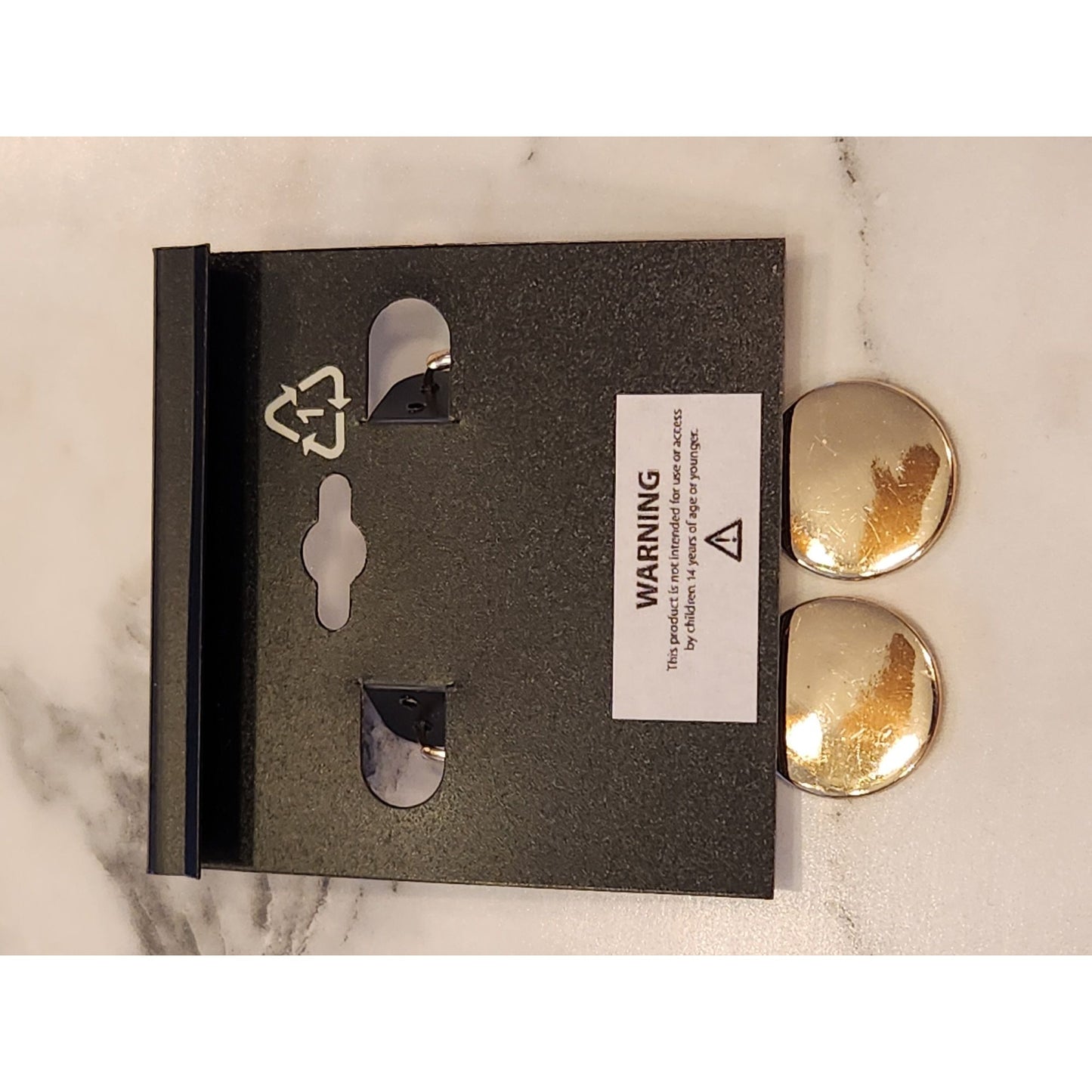 Napier Gold-Tone Drop Earrings With Pave Crystals & Textured Design