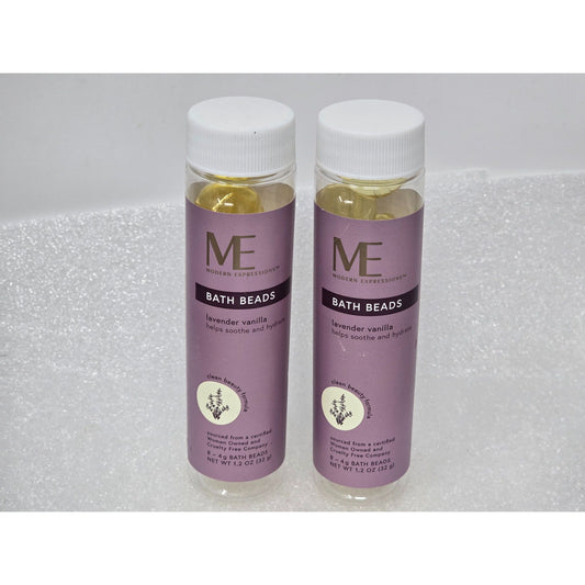Modern Expressions Lavender Vanilla Bath Beads Set Of 2