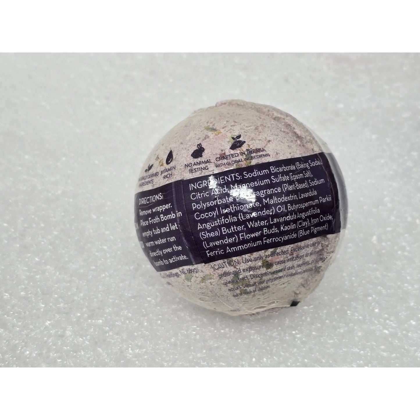 Pacha Soap Co French Lavender Froth Bomb 5 oz With Essential Oil