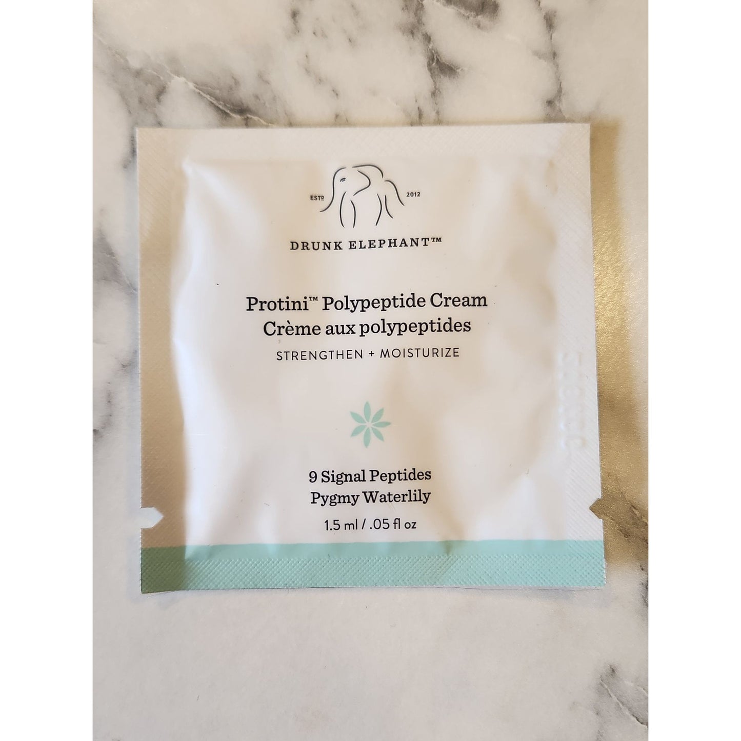 Drunk Elephant Protini Polypeptide Cream Facial Moisturizer 1.5 ml Sample Packet