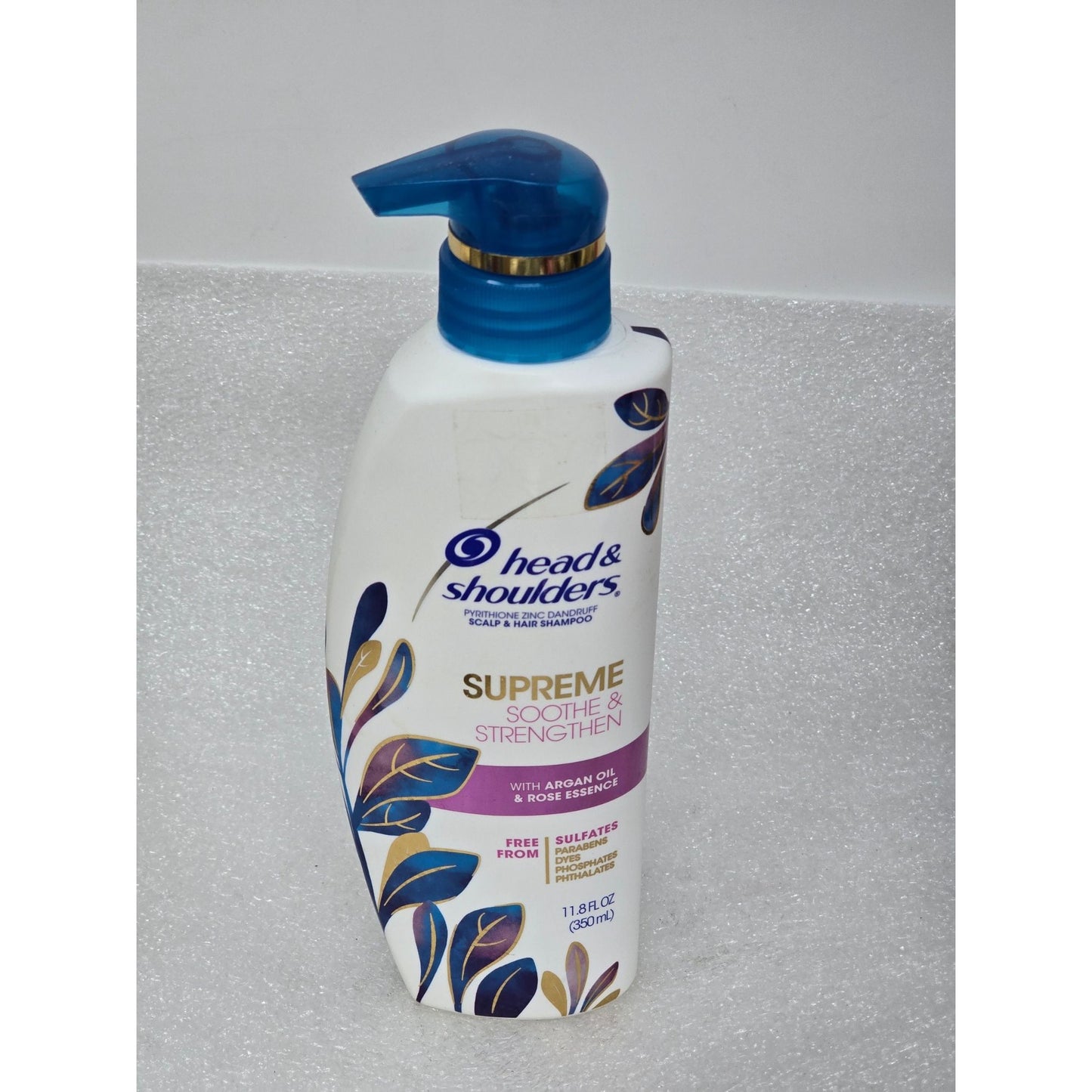 Head & Shoulders Supreme Soothe & Strengthen Shampoo Argan Oil & Rose 11.8 Fl Oz