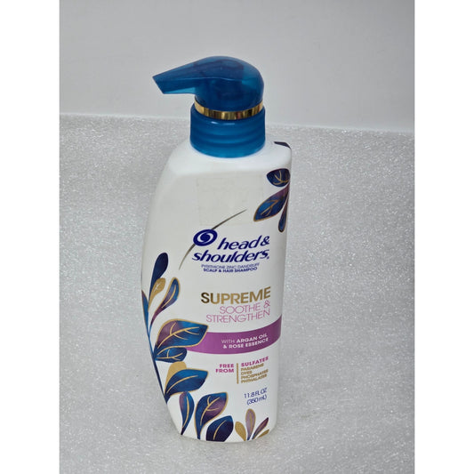 Head & Shoulders Supreme Soothe & Strengthen Shampoo Argan Oil & Rose 11.8 Fl Oz