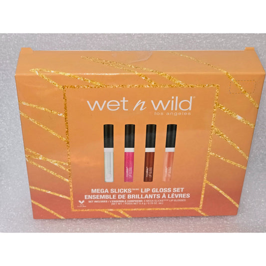 Wet N Wild Mega Slicks Lip Gloss Set With 4 Shades For Festive Shine