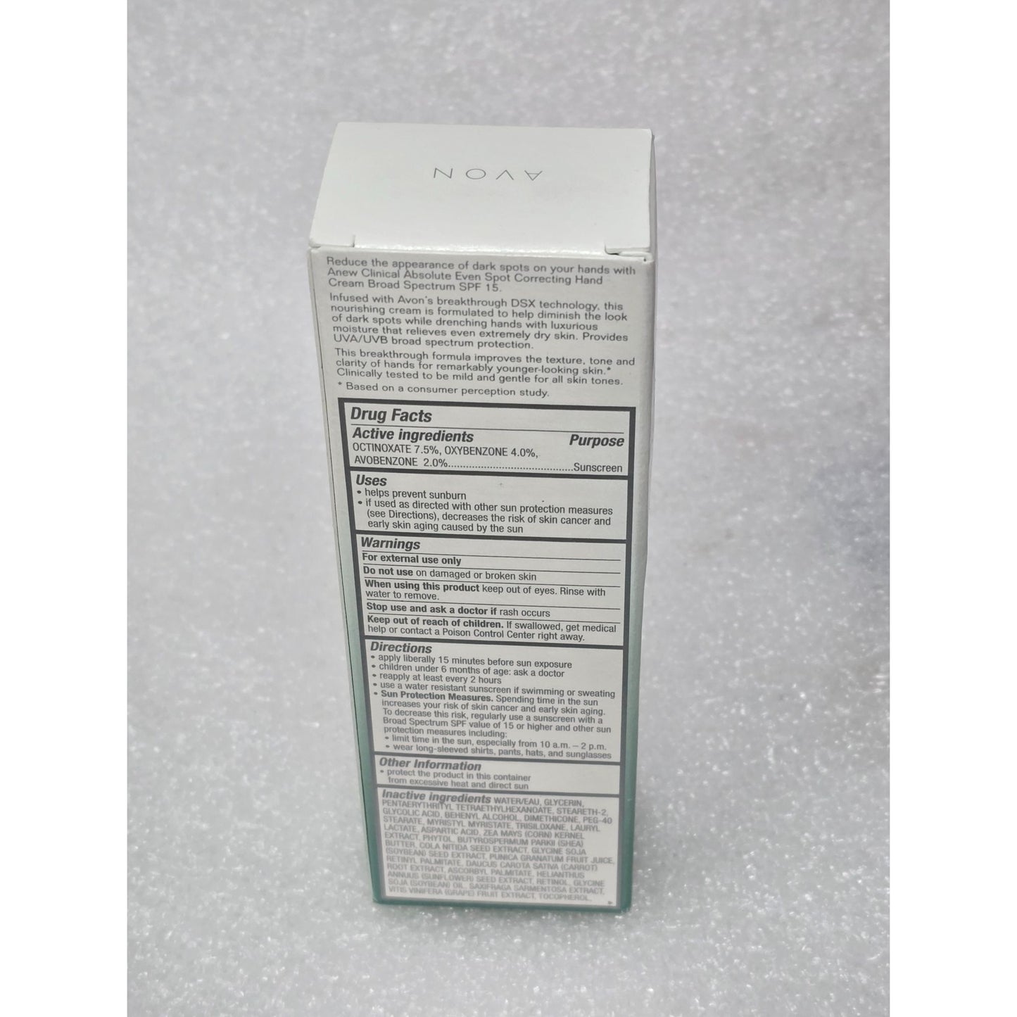 Avon Anew Clinical Absolute Even Multi-Tone Skin Correcting Hand Cream SPF 15