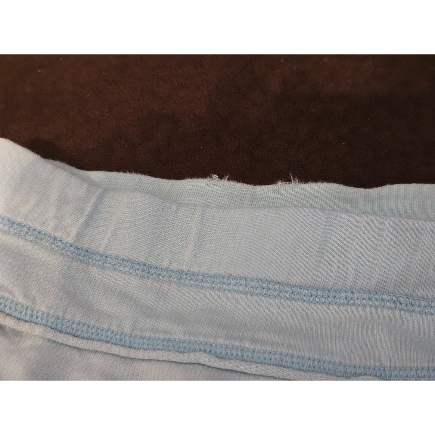 Vintage Victoria's Secret PINK Sweat Shorts Micro Booty 86 Y2K Light Blue Medium