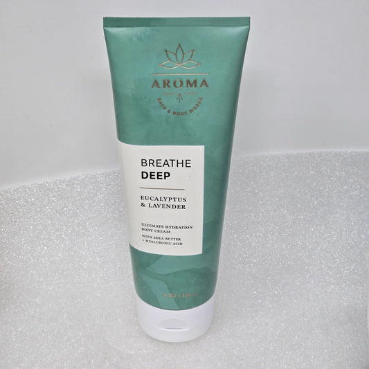 Bath & Body Works Breathe Deep Eucalyptus & Lavender Body Cream 8 Oz