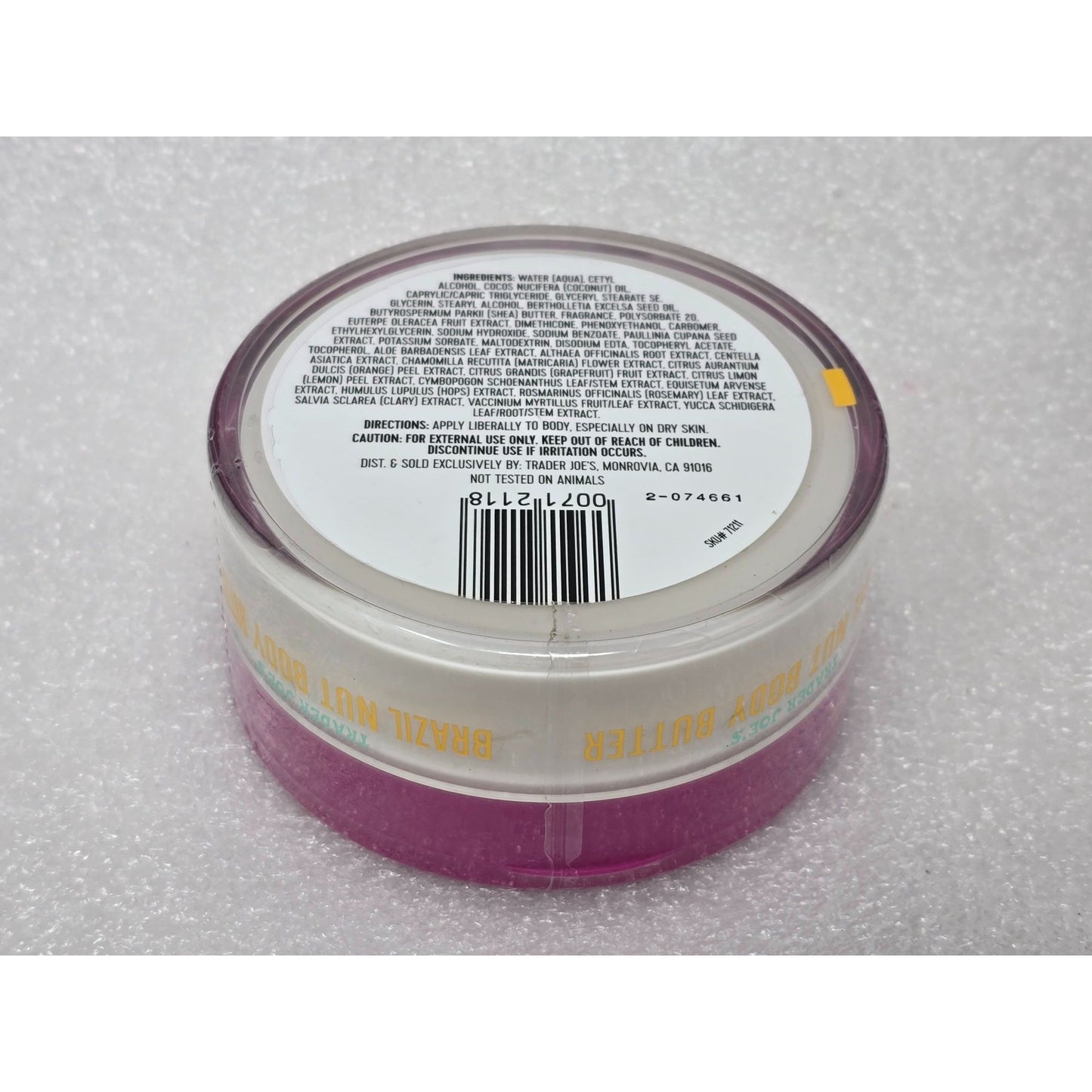 Trader Joe’s Brazil Nut Body Butter Lotion Cream 8 oz Limited Edition Sealed