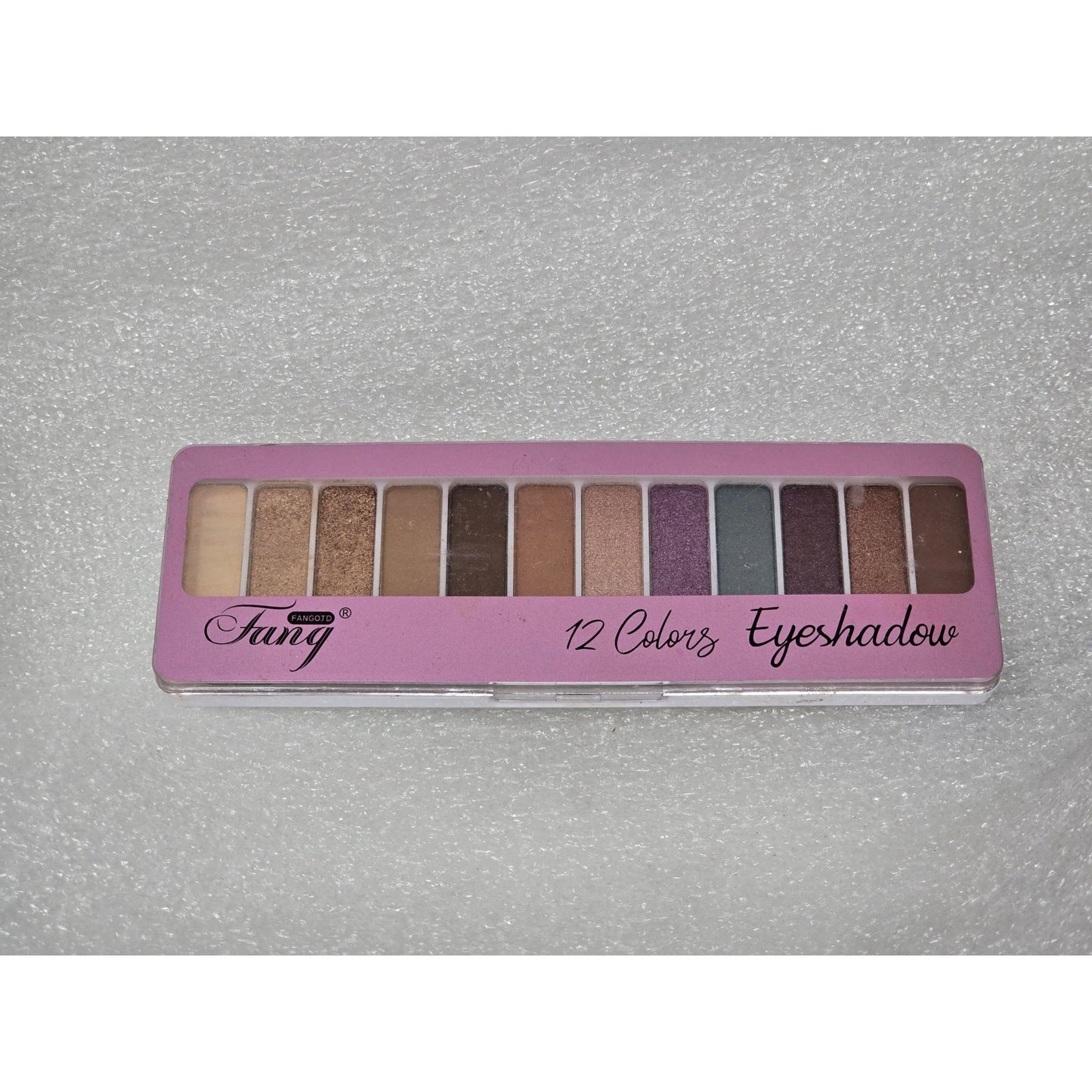 Fang 12-Color Eyeshadow Palette With Neutral & Smoky Blendable Shimmer & Matte