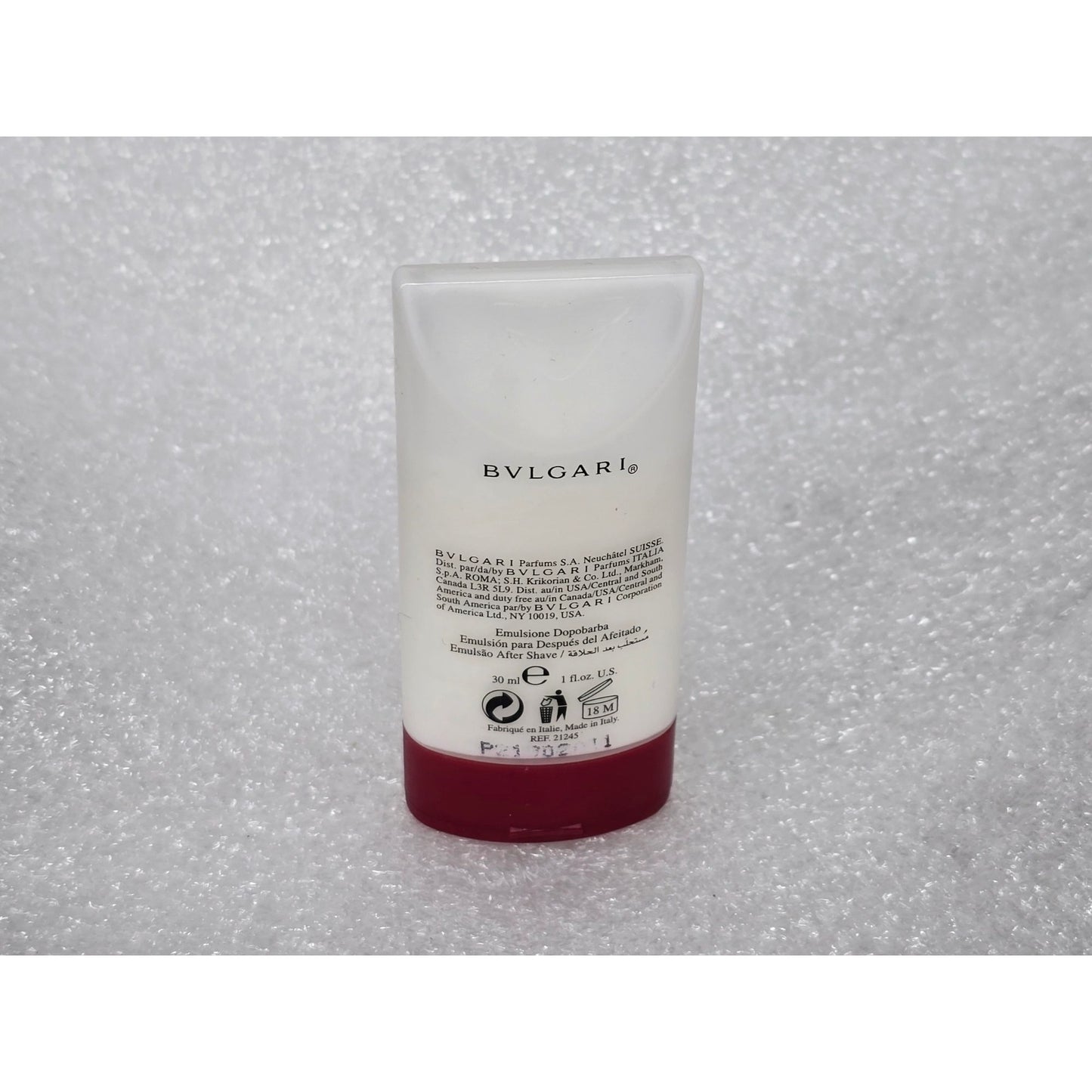 Bvlgari Au Thé Rouge After Shave Emulsion 1 oz Eau Parfumée Travel Size