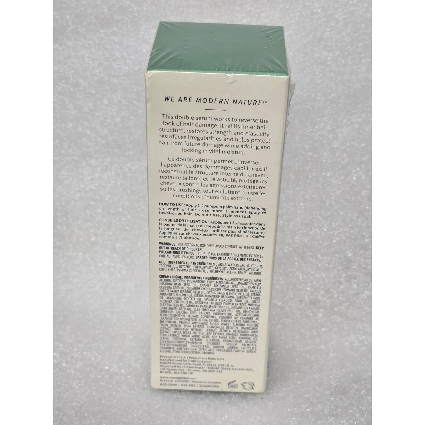 Monat Inner Force Restructuring Serum 16ml x 2 For Damaged Hair Rejuveniqe S