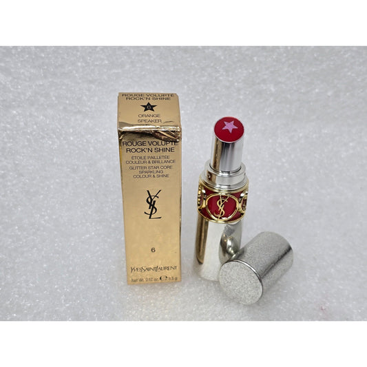 Yves Saint Laurent Rouge Volupte Rock N Shine Lipstick Orange Speaker 6 YSL