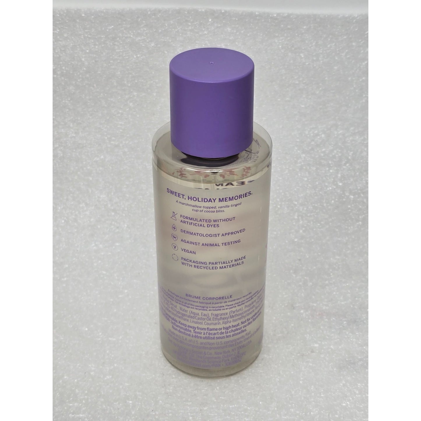 Victoria's Secret Pink Cocoa Vanilla Body Mist Holiday Edition Whipped Cream