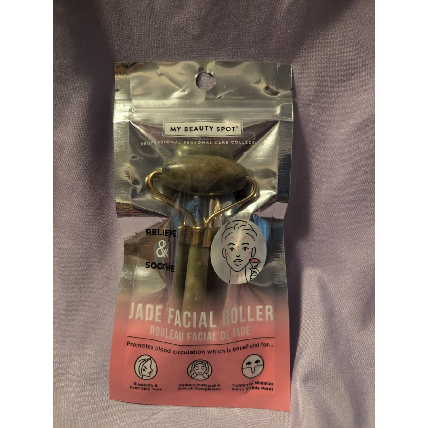 Jade Facial Roller By My Beauty Spot For Skin Care & Relaxation