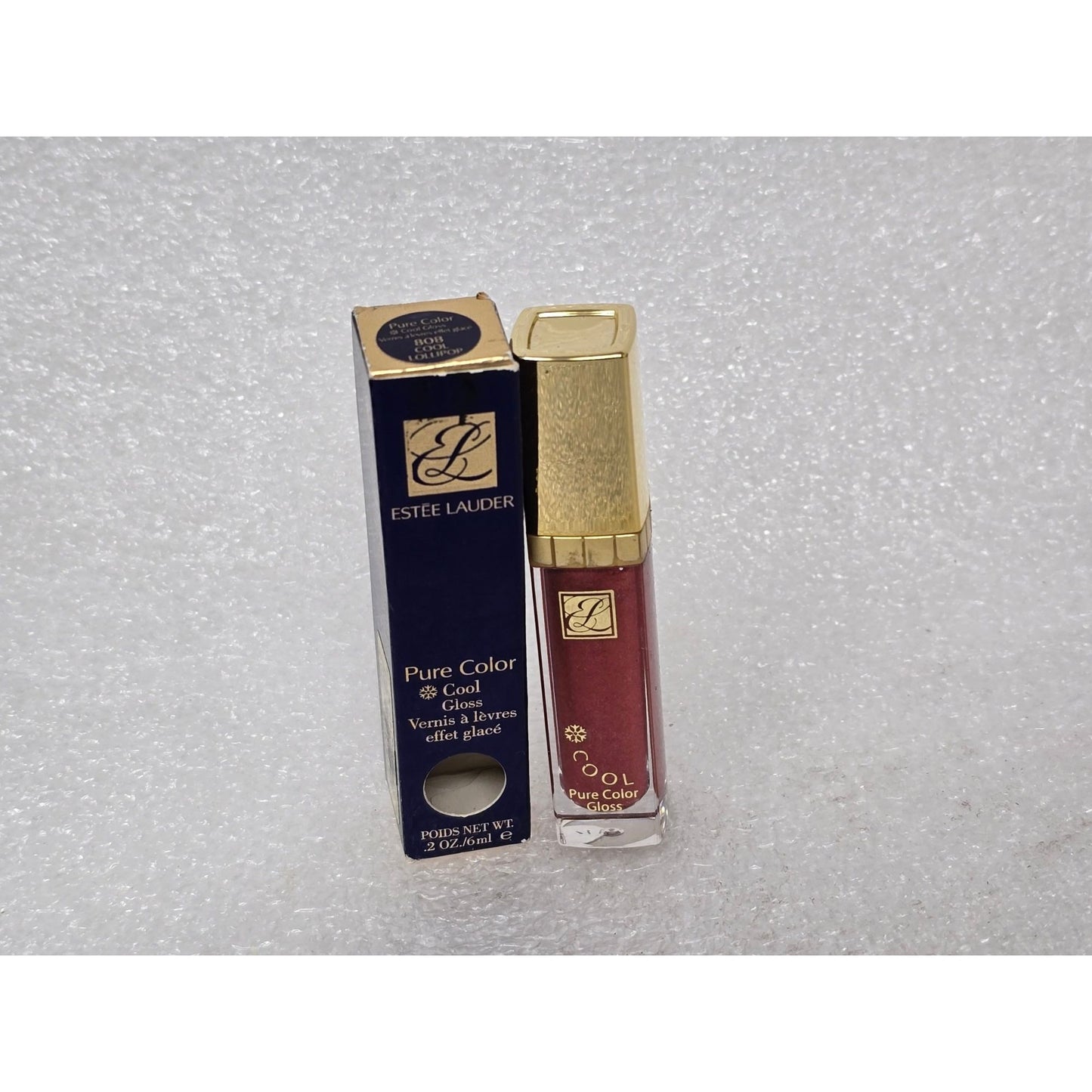 Estee Lauder Pure Color Cool Lip Gloss Cool Lollipop 808 .2 Oz New In Box