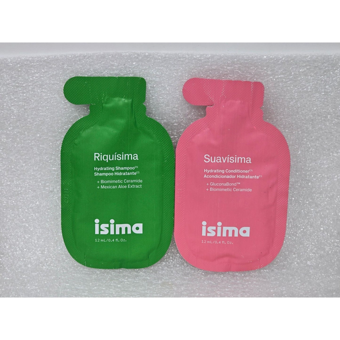 Isima Hydrating Riquisima Shampoo & Suavisima Conditioner Sample Set 12ML each