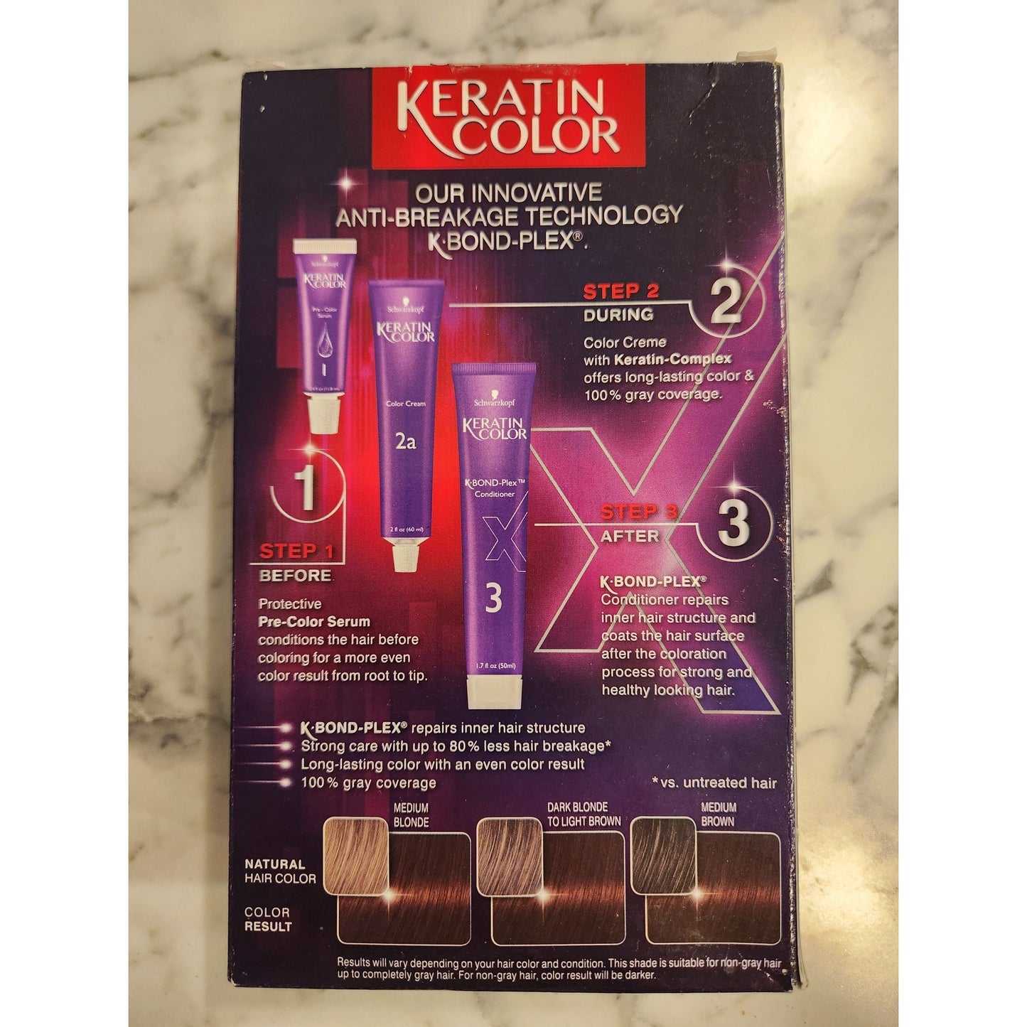 Schwarzkopf Keratin Intense Caring Hair Color 4.3 Red Velvet Brown Permanent