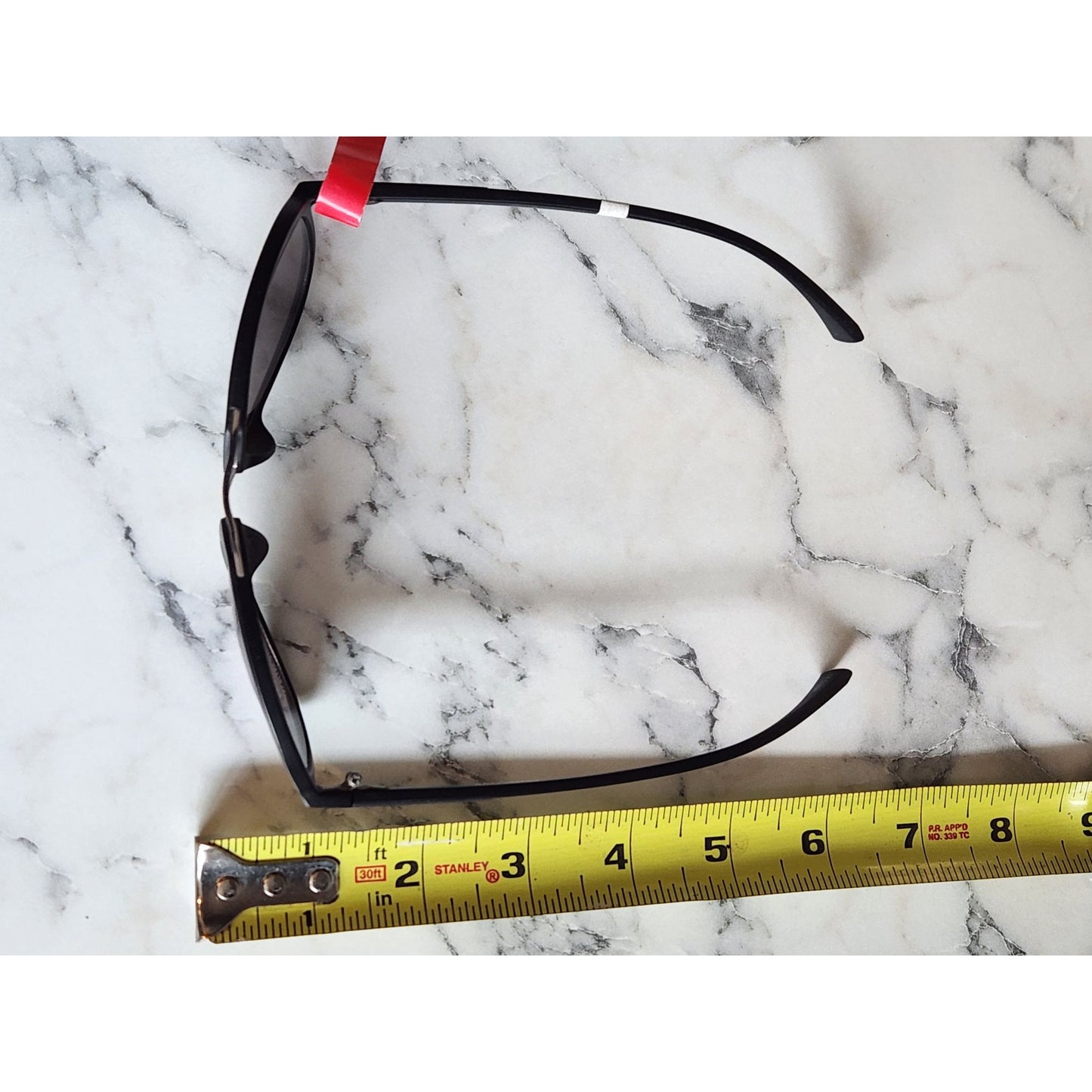 Aviator Style Black Frame Sunglasses UV400 Protection & Blue Reflective Lenses