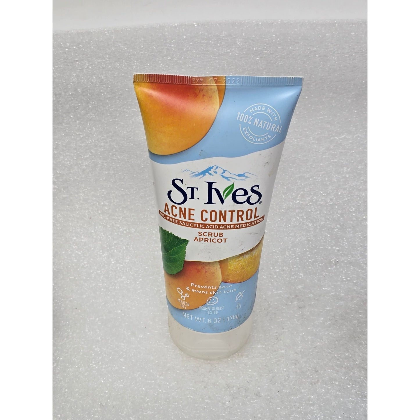 St. Ives Acne Control Apricot Scrub 6oz Oil-Free Paraben-Free