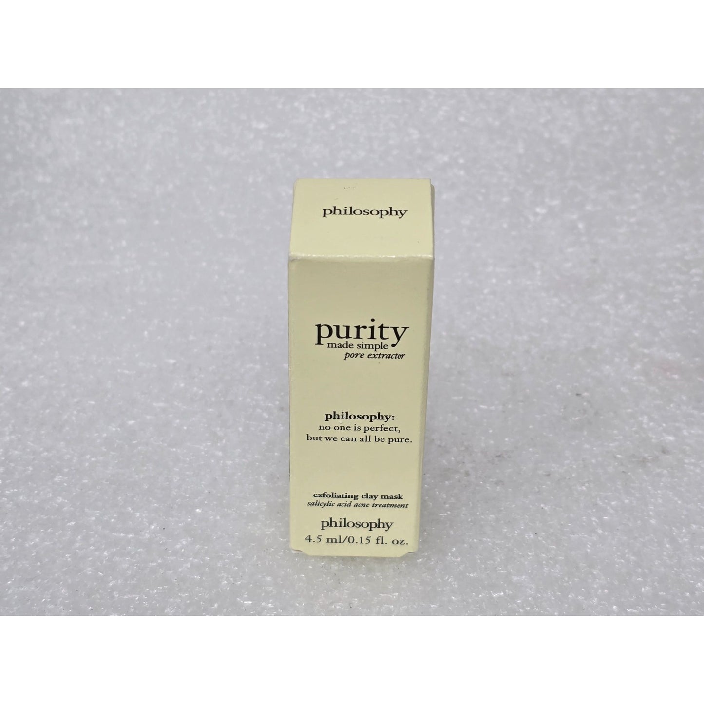 Philosophy Purity Made Simple Pore Extractor Exfoliating Clay Mask .15 oz Travel