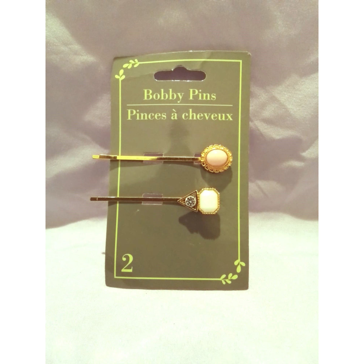 Elegant Bobby Pins Set Vintage Style Hair Accessories 2 Pieces