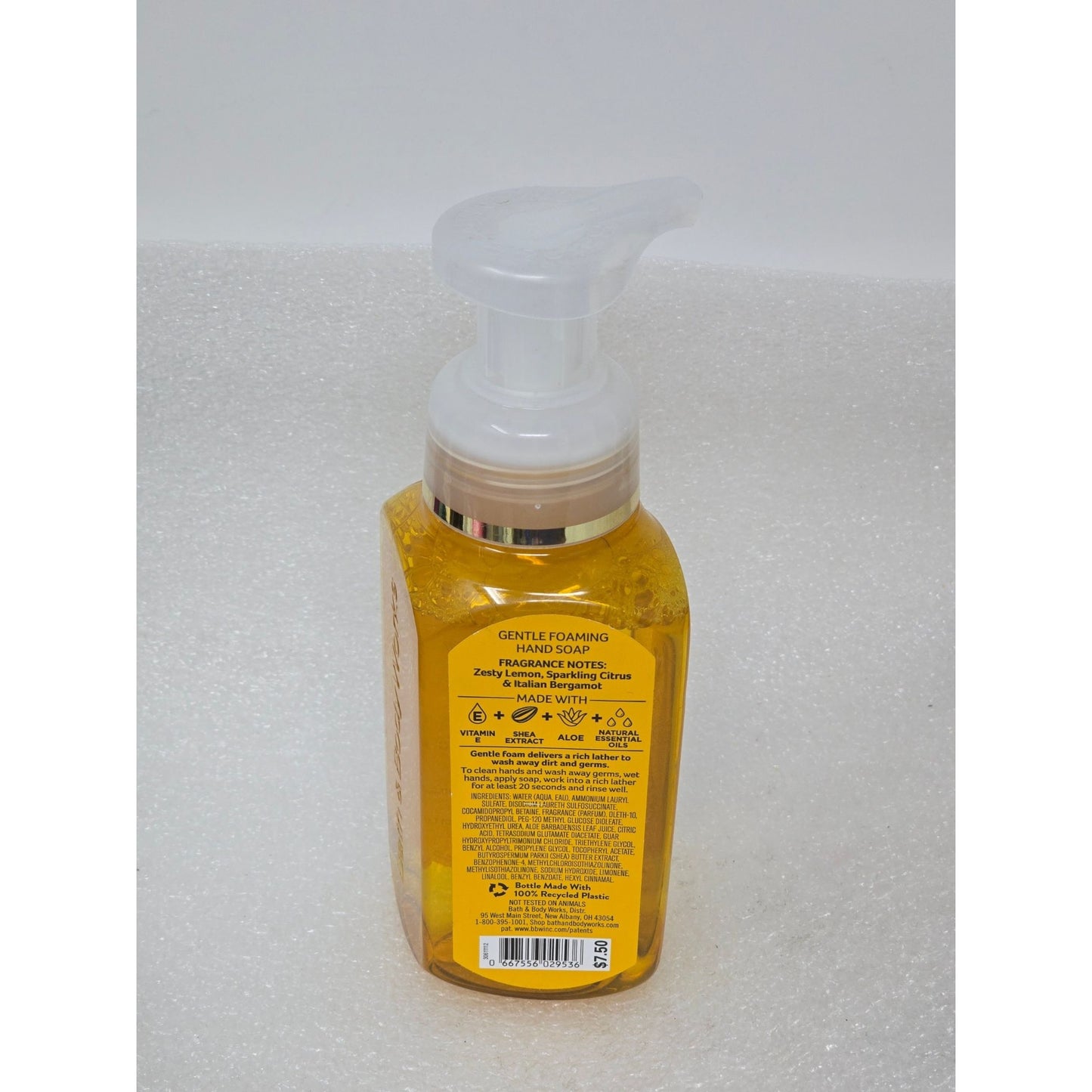 Bath & Body Works White Barn Kitchen Lemon Gentle Foaming Hand Soap 8.75 oz