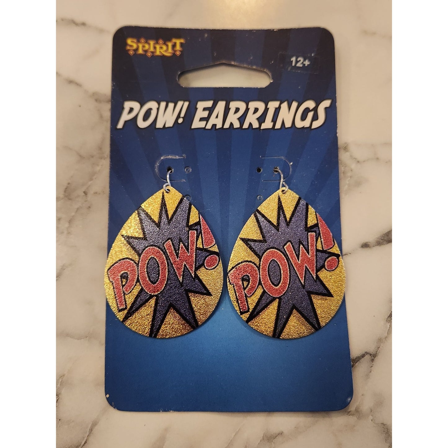 Comic Book Style Pow! Earrings By Spirit Halloween