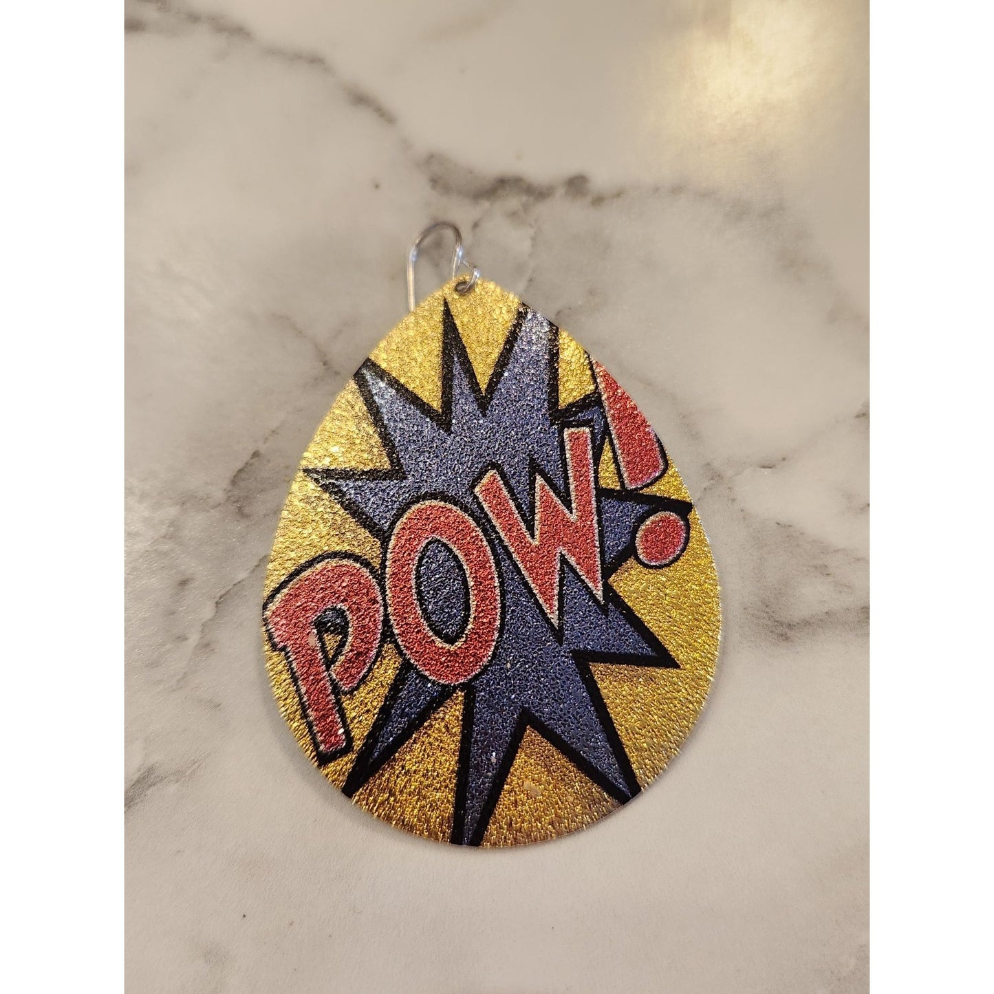 Comic Book Style Pow! Earrings By Spirit Halloween