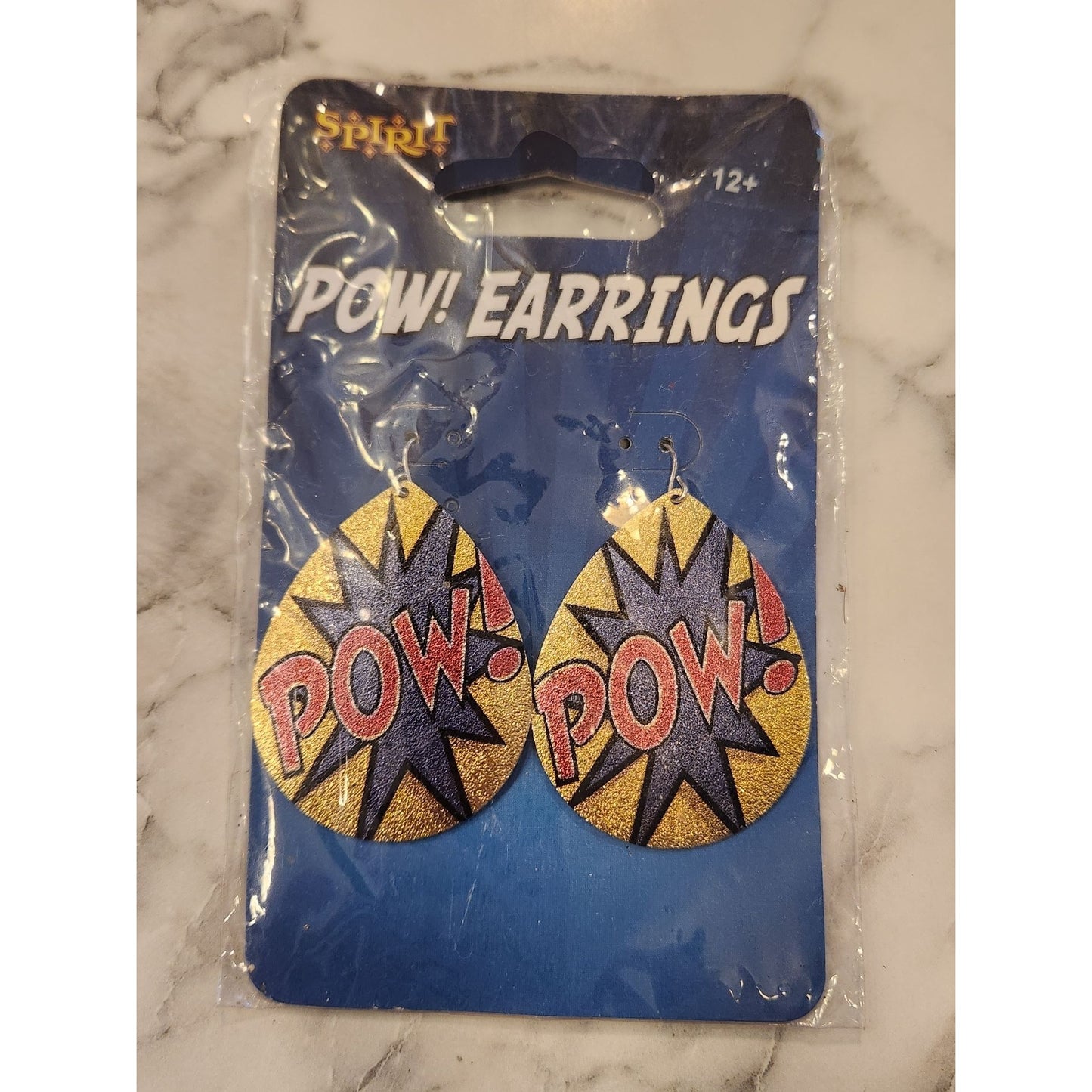 Comic Book Style Pow! Earrings By Spirit Halloween