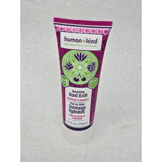 Human + Kind Moisturizing Hand Scrub Elderflower & Raspberry 2.5 Fl. Oz. Tube